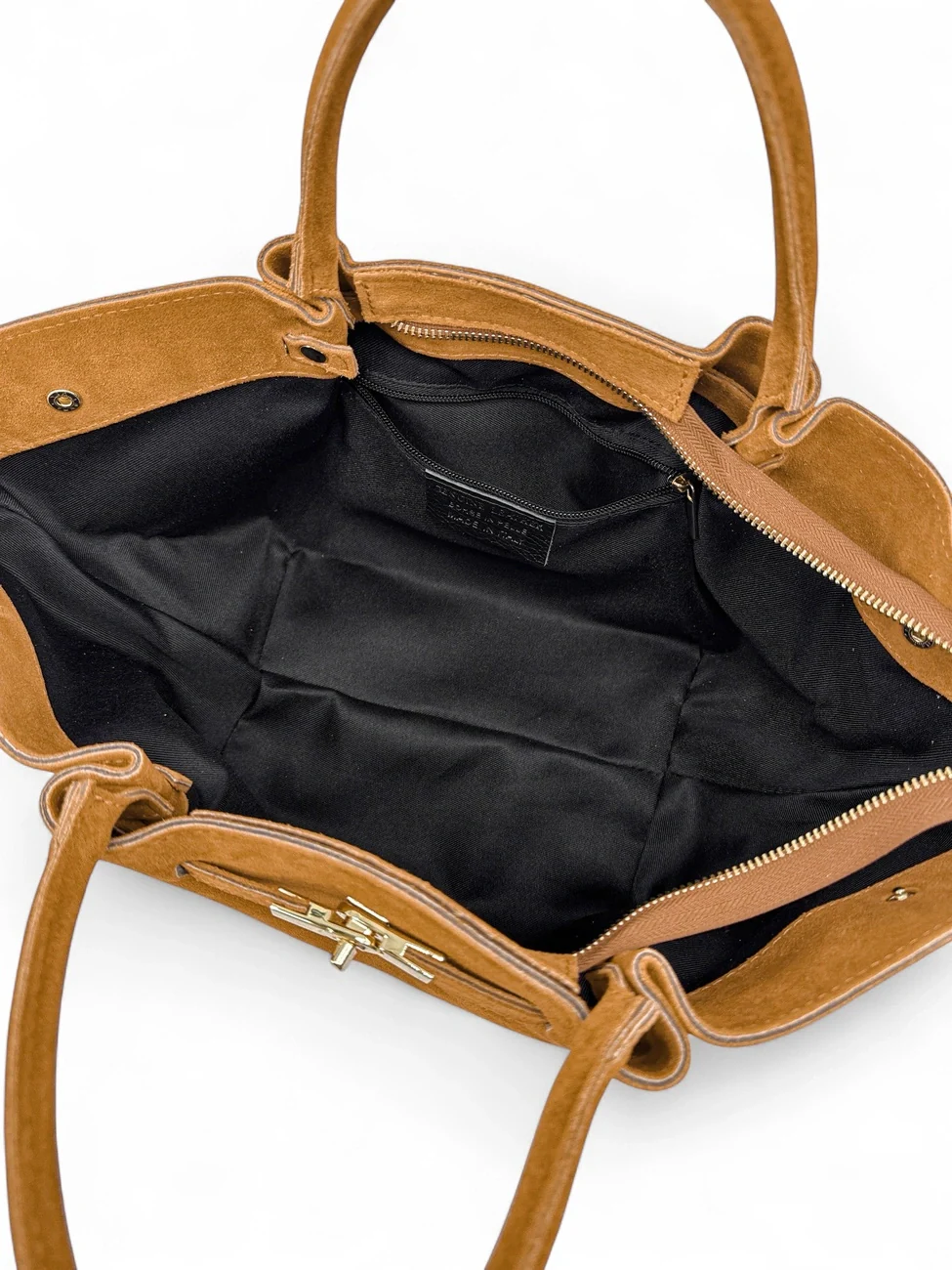 Sac cabas en daim CAPRI SUEDE Camel clair - Image 6