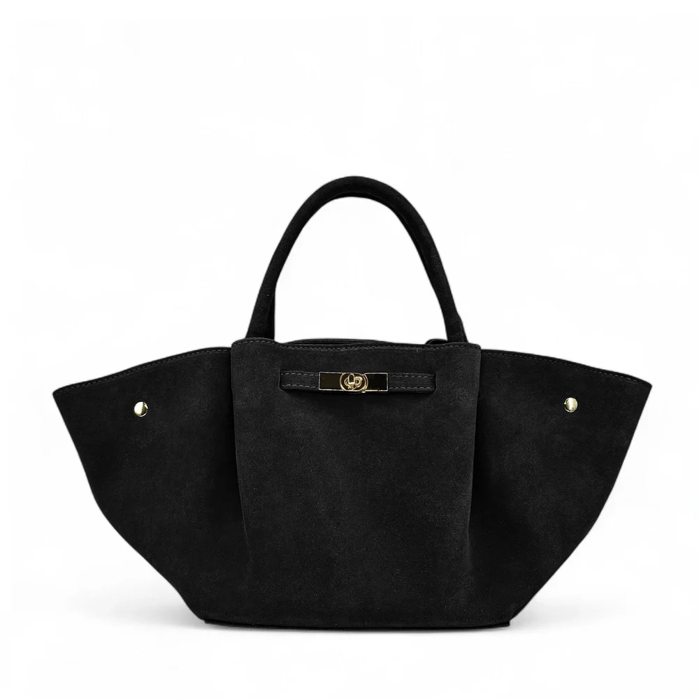 Sac cabas en daim CAPRI SUEDE Noir
