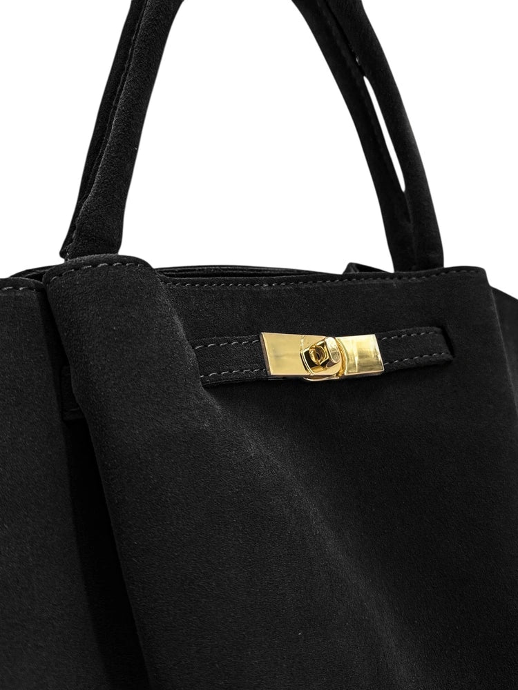 Sac cabas en daim CAPRI SUEDE Noir - Image 6