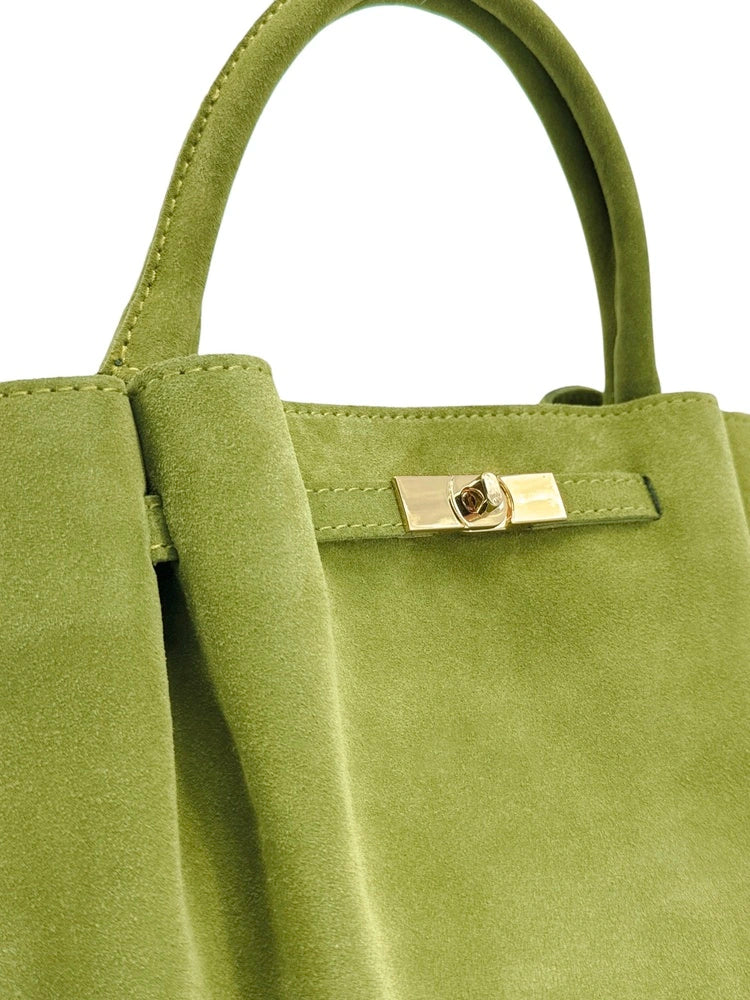 Sac cabas en daim CAPRI SUEDE Vert anis - Image 5