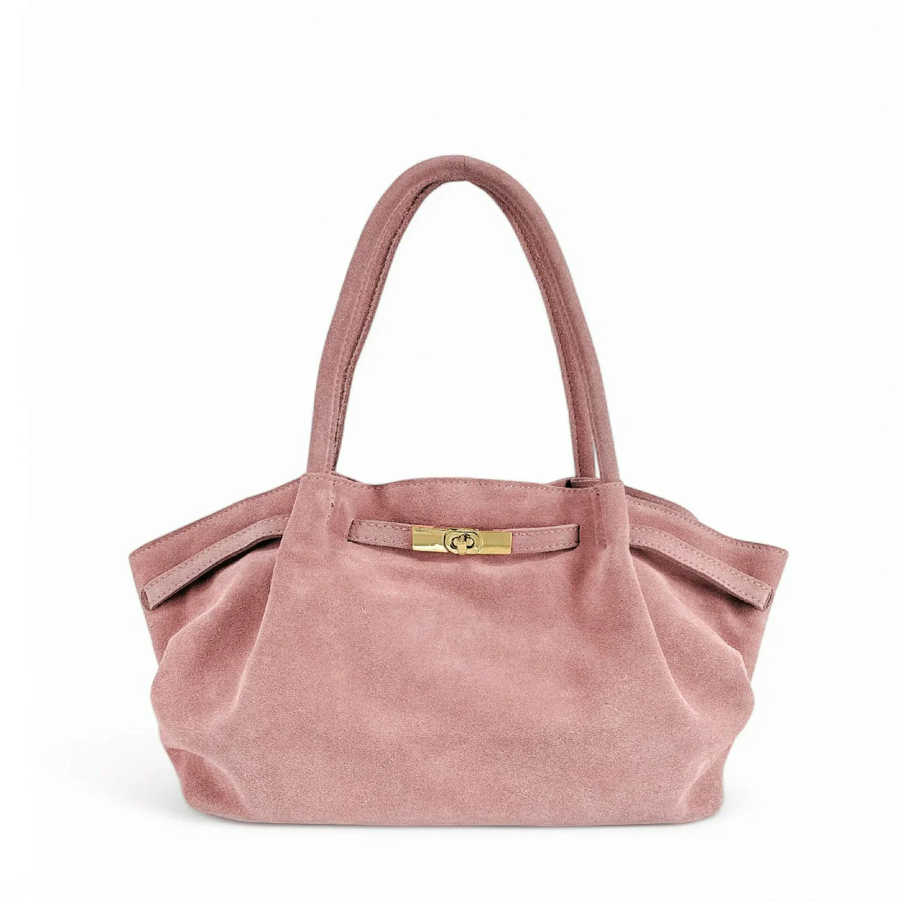 Sac cabas loose en daim ALANA Rose bonbon - Image 5