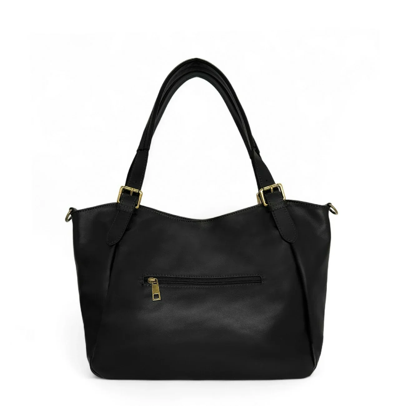 Sac en cuir lisse ELTON Noir - Image 4