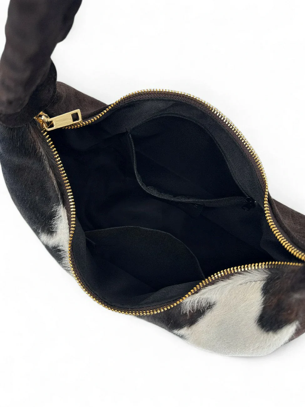Sac demi-lune en cuir daim et vachette U-NYX Numéro 01 - Image 6