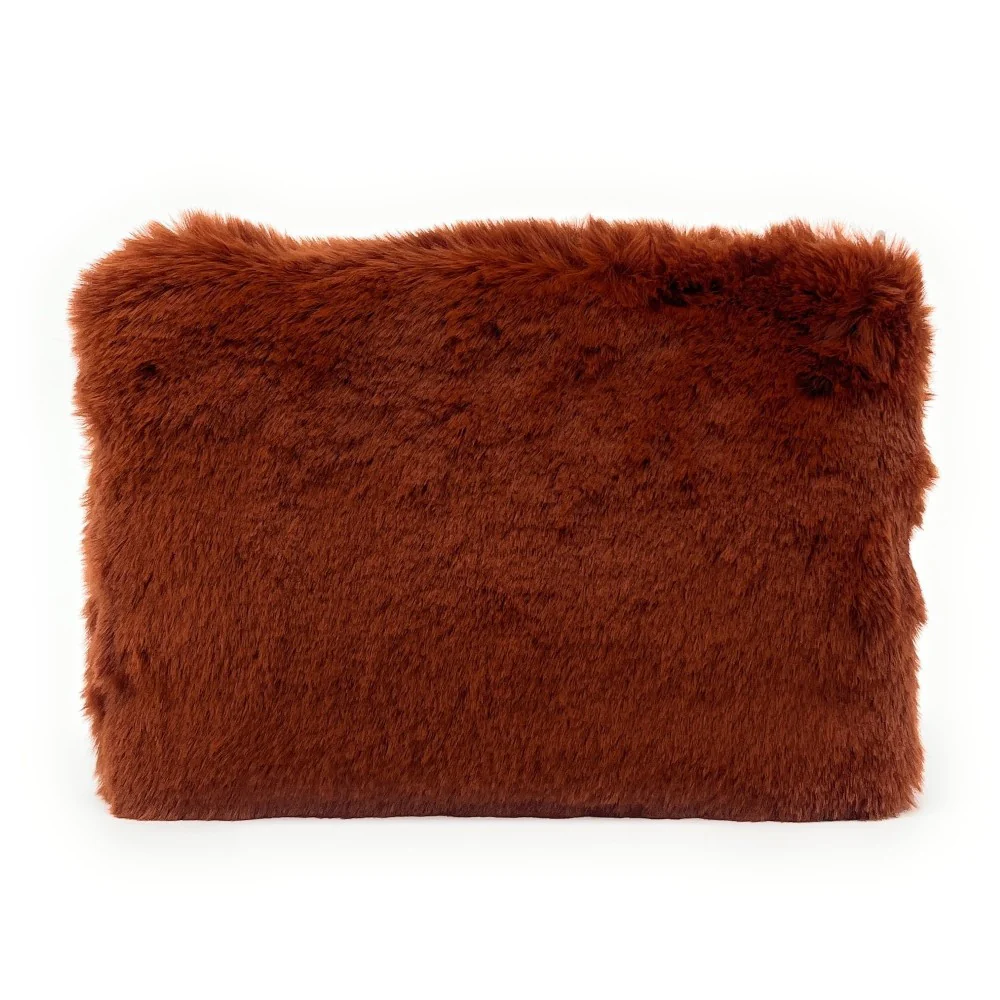 Sac pochette en fausse fourrure FURBY Rouge brique - Image 3