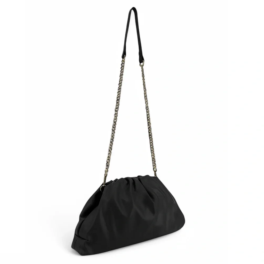 Sac pouch en cuir box-calf ATHALIE Noir - Image 7
