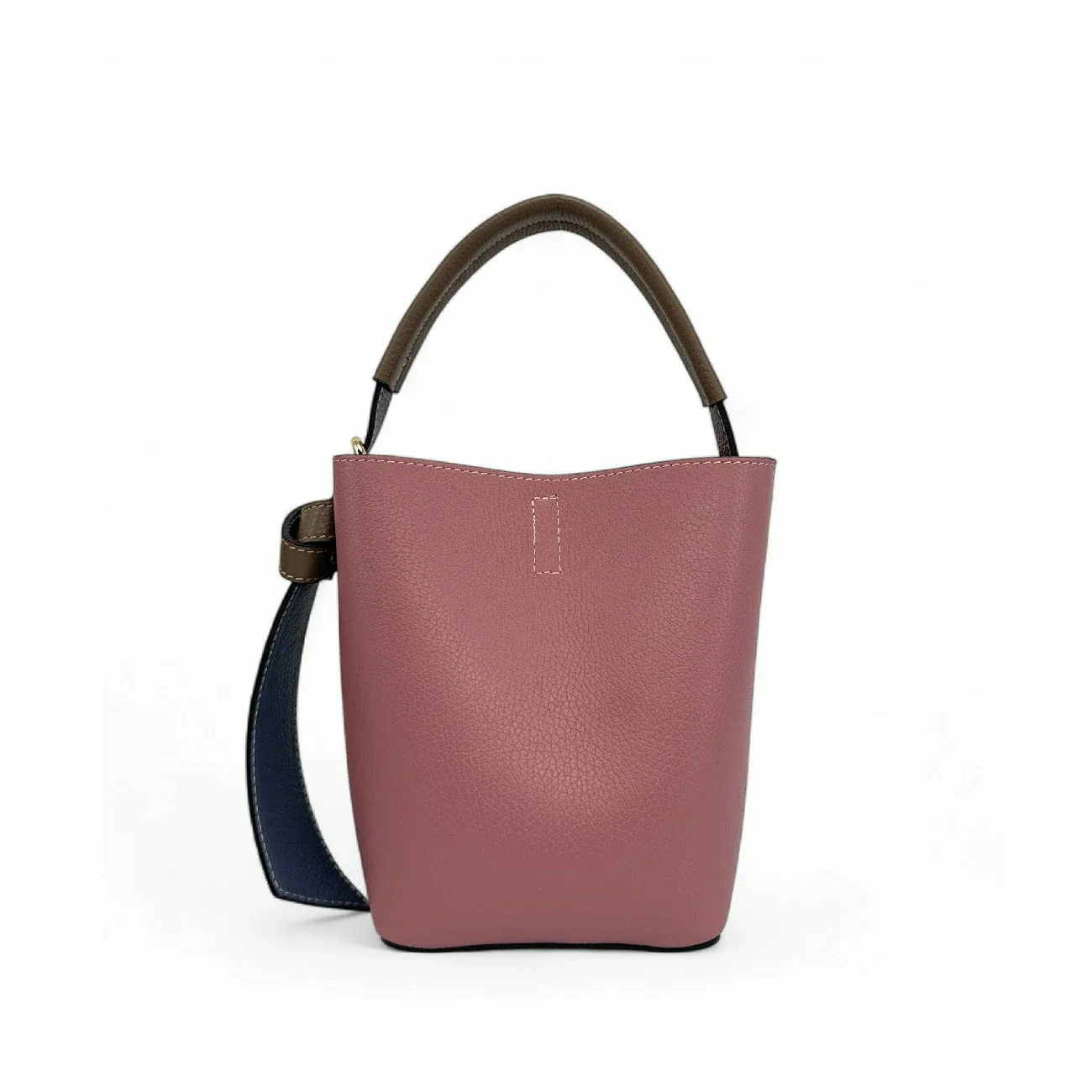 Sac seau et pochette en cuir grainé ONLY BIRDIE Multicolore 4 - Image 9
