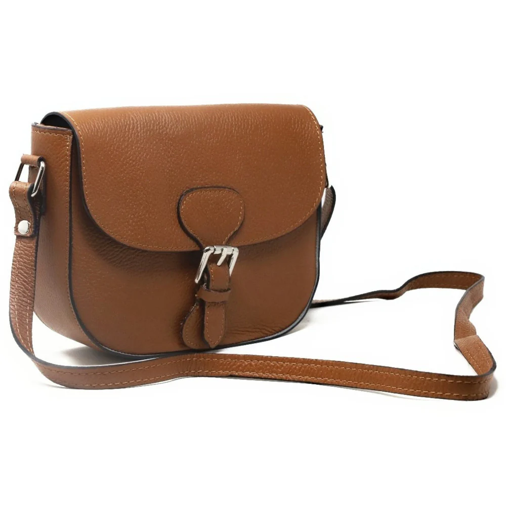 Sac trotteur en cuir grainé INA SCOT Camel - Image 2