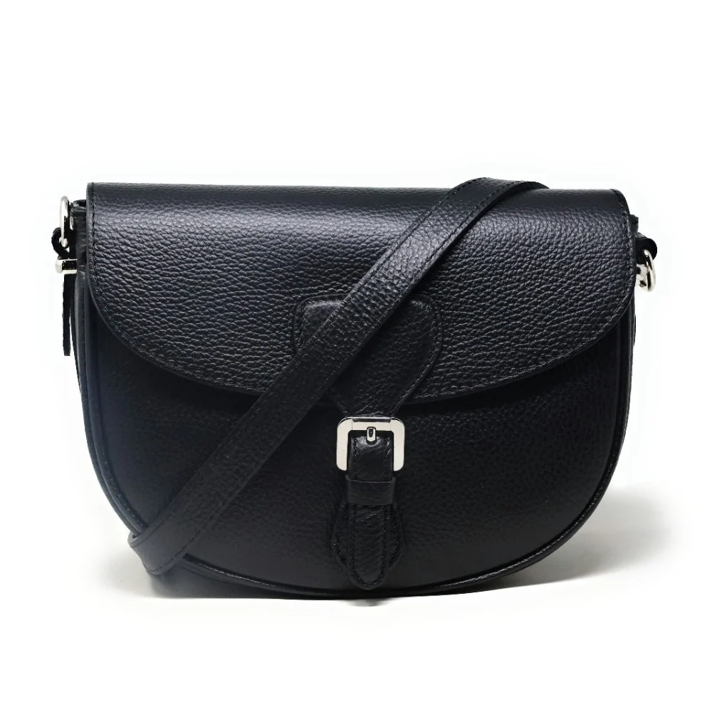 Sac trotteur en cuir grainé MASINA Noir - Image 4