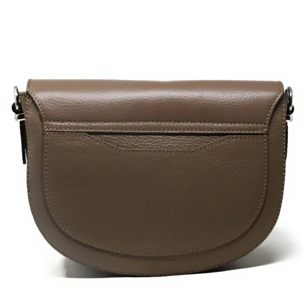 Sac trotteur en cuir grainé MASINA Taupe foncé - Image 3