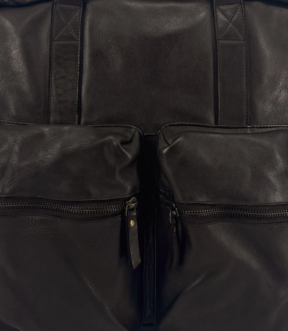 Sacoche en cuir vintage SKYWALKER Chocolat - Image 6