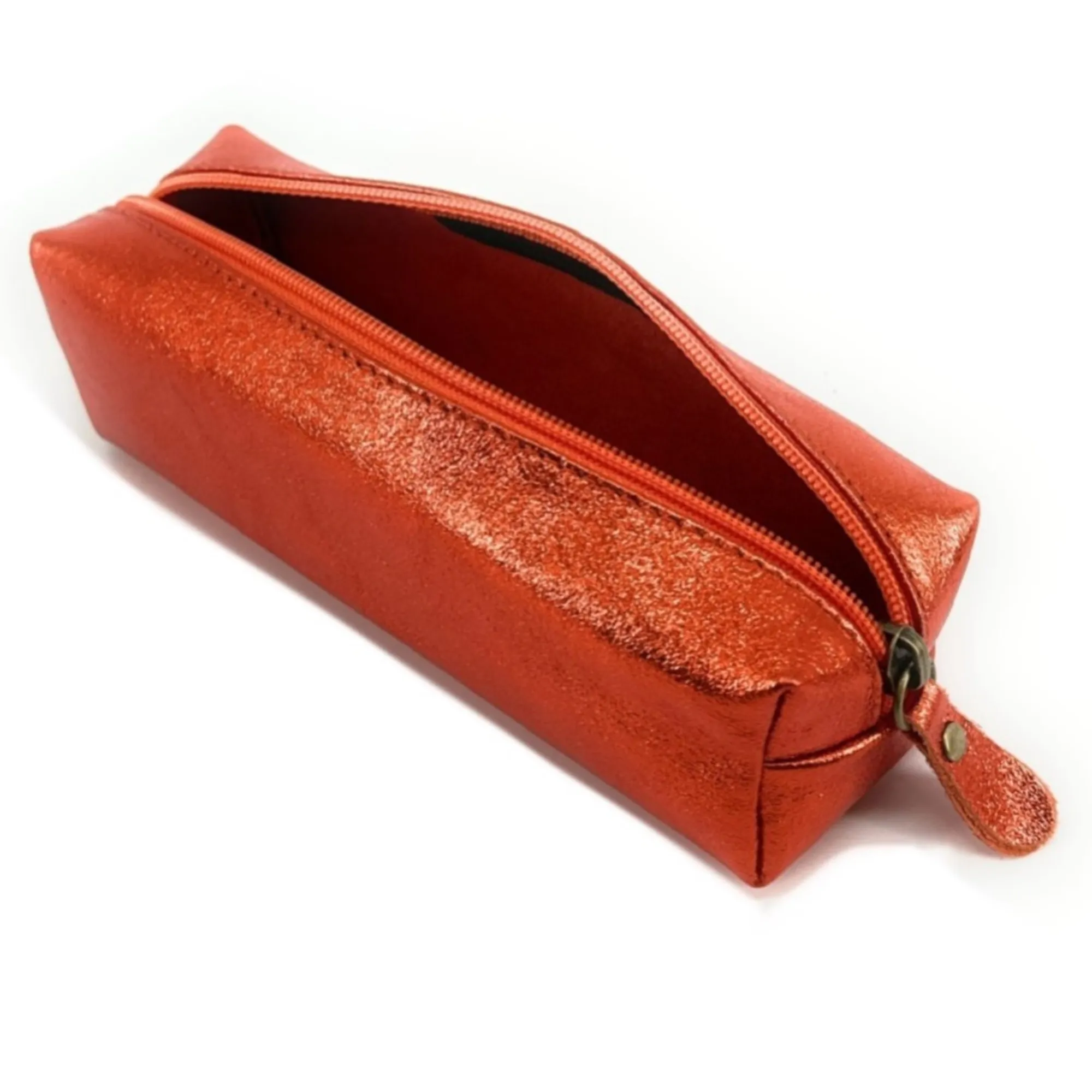 Trousse en cuir irisé TICTOC GLOW Orange irisé - Image 2