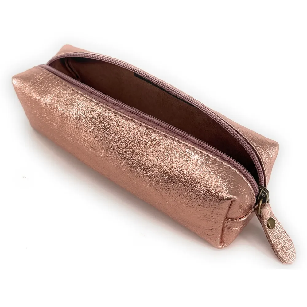 Trousse en cuir irisé TICTOC GLOW Rose gold - Image 3