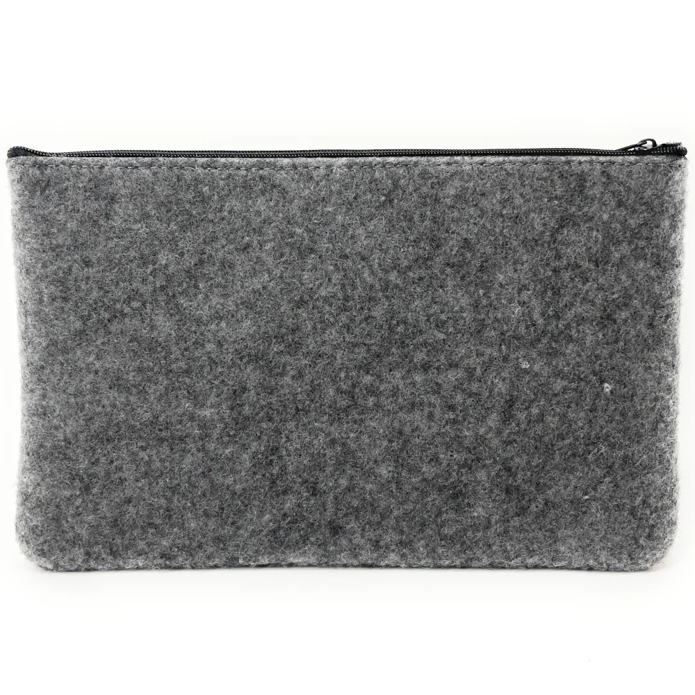 Trousse en feutrine écologique imprimée GARDEN Gris clair - Image 3