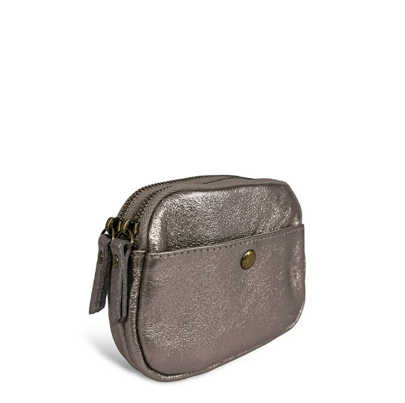 Pochette porte-monnaie en cuir irisé ZIPPY Champagne irisé - Image 3